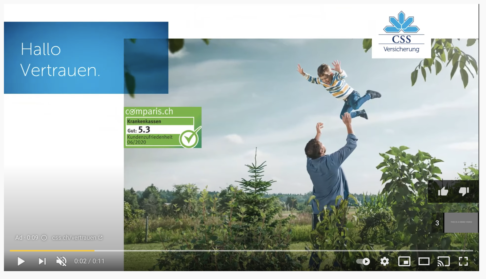 Video Ad CSS-Herbstkampagne